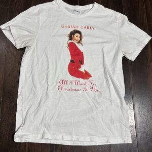 Mariah Carey All I Want for Christmas is You Tshirt Tee Short sleeve size medium